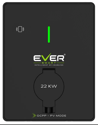 EverSmart 22 kW socket charger for a wall-mounted installation