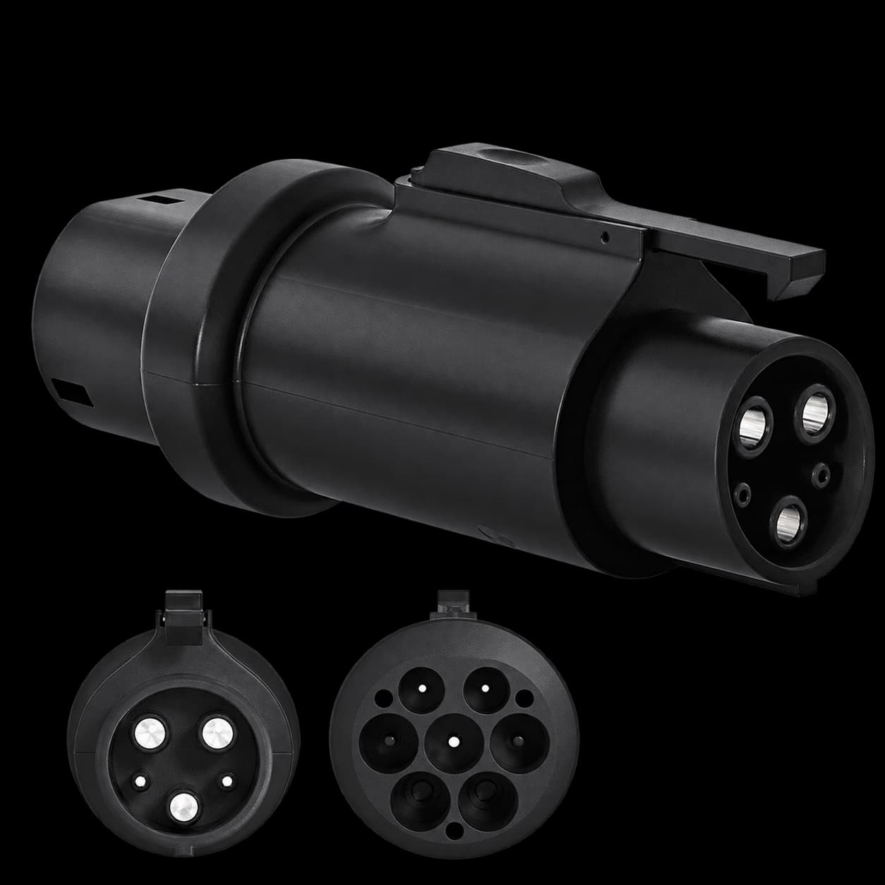 Type 2 to Type 1 charging adapter
