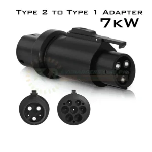 Type 2 to Type 1 Adapter 7 kW Single Phase