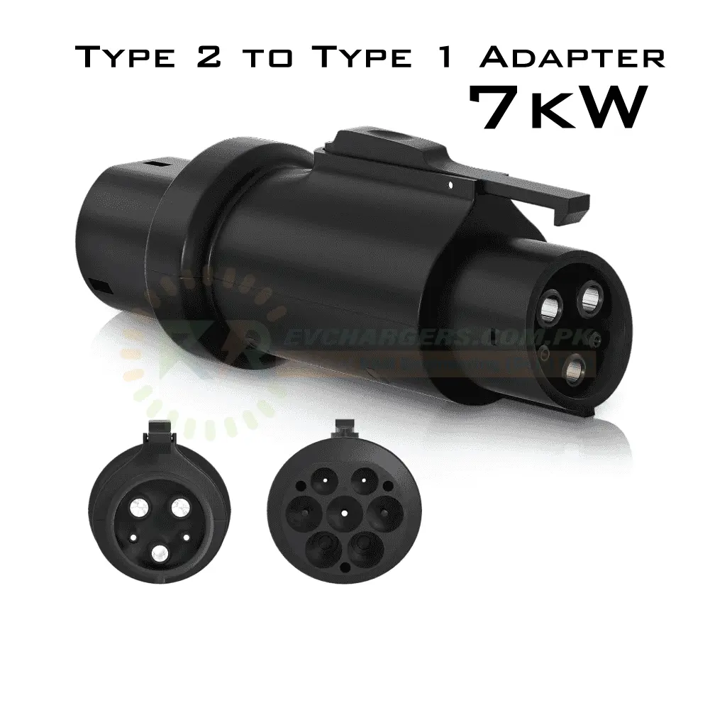 Type 2 to Type 1 Adapter 7 kW Single Phase